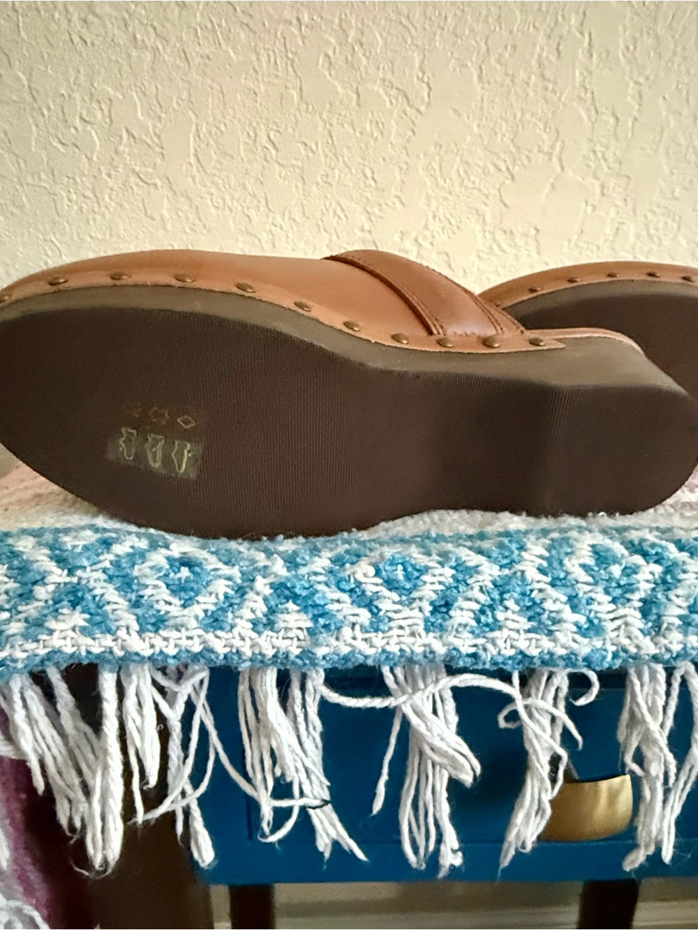 Madewell The Cecily Clog in Oiled Leather Size 6.5 English Saddle NWOB $168 - Picture 8 of 16